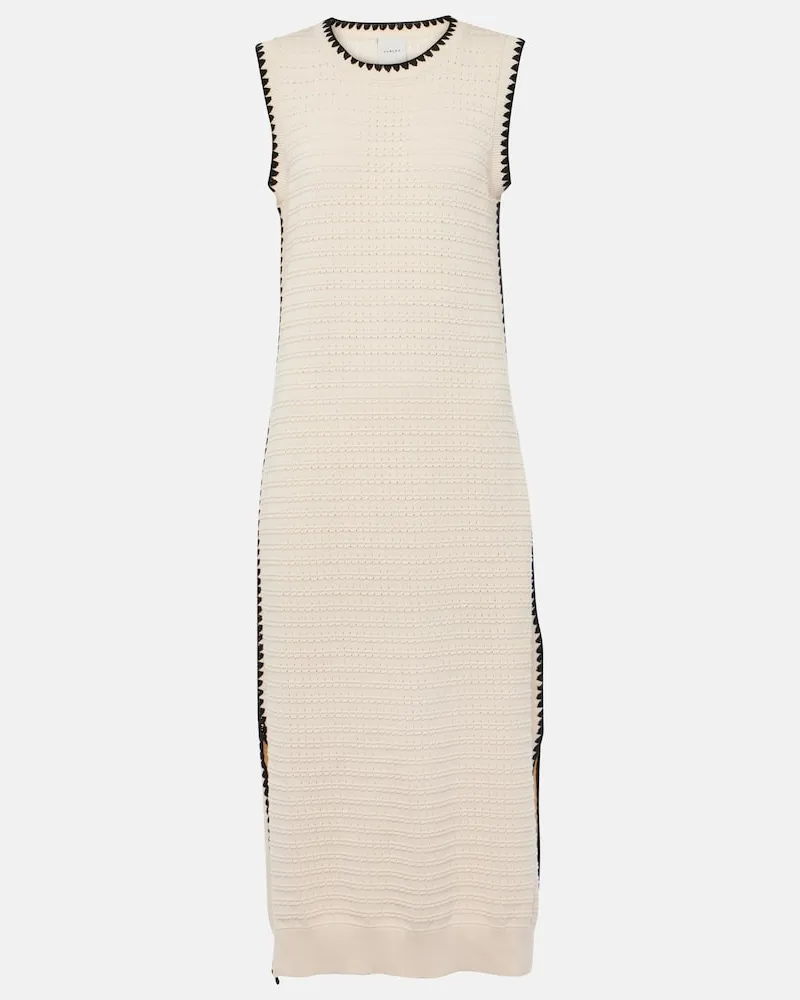 Varley Midikleid Dwight aus Baumwolle Neutral