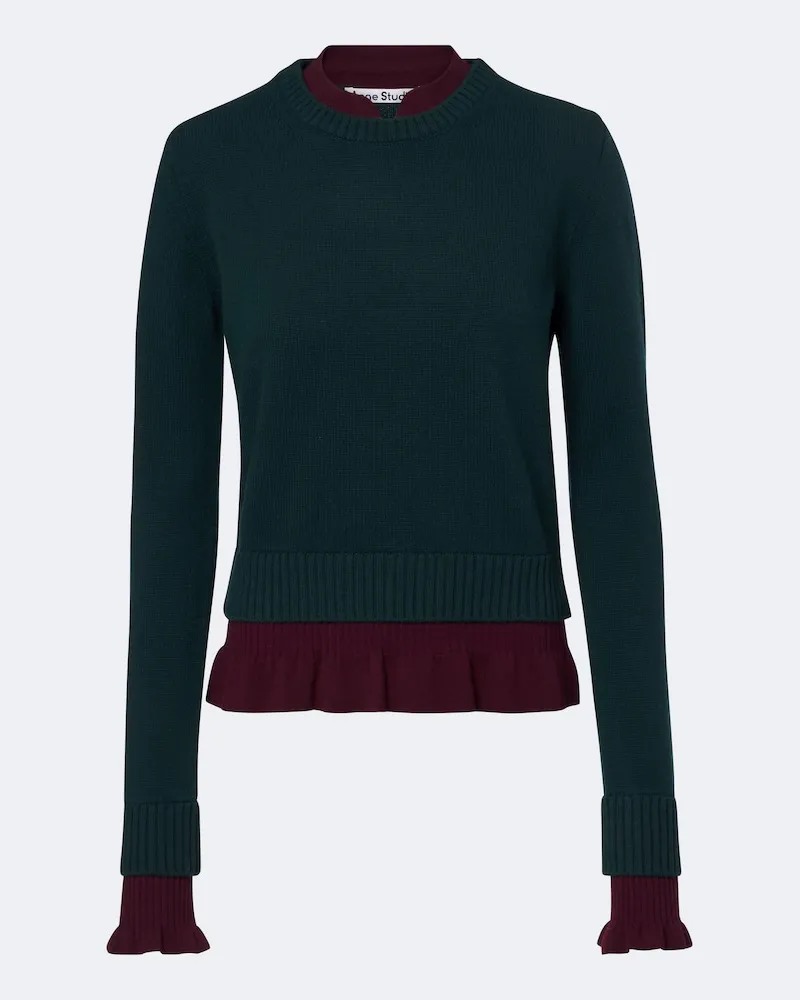 Acne Studios Pullover aus Wolle Grün