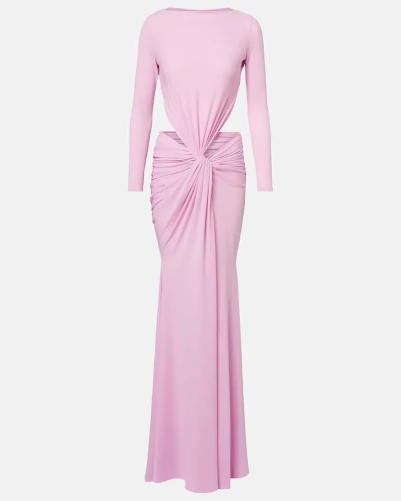 Alex Perry Robe aus Jersey Rosa