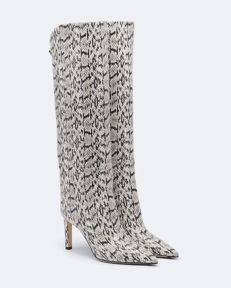 Jimmy Choo Kniehohe Stiefel Alizze aus Leder Multicolor