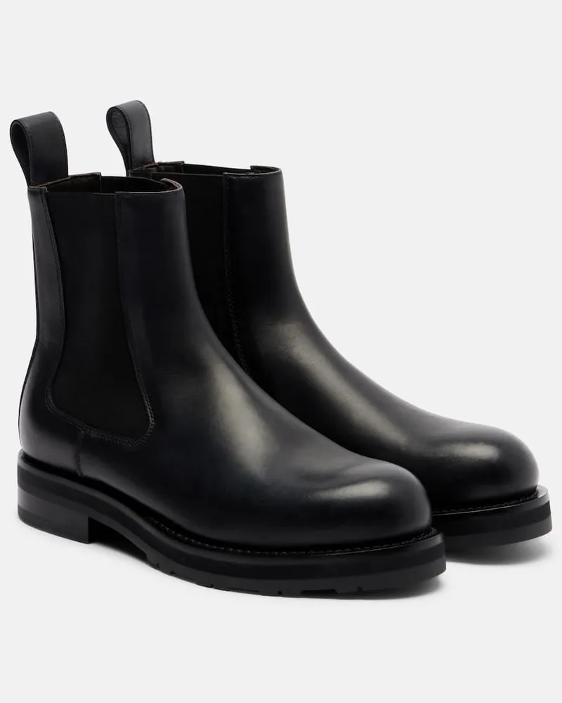 The Row Chelsea Boots aus Leder Schwarz