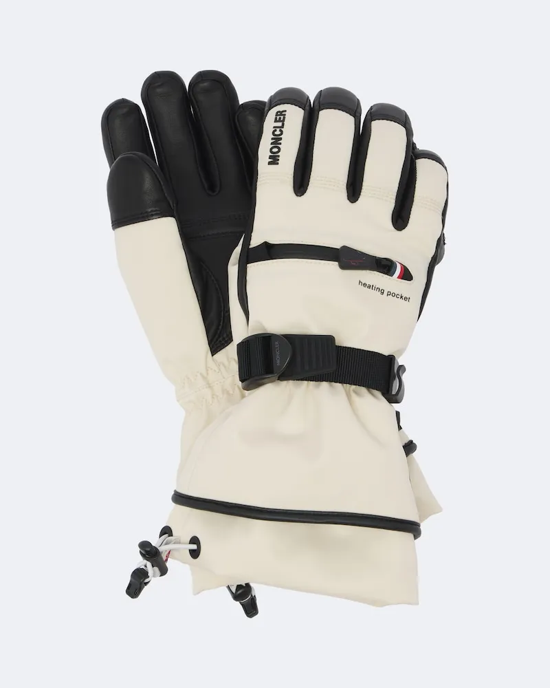 Moncler Skihandschuhe aus GORE-TEX Weiß
