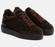 Sneakers Hollywood 32 aus Veloursleder und Shearling
