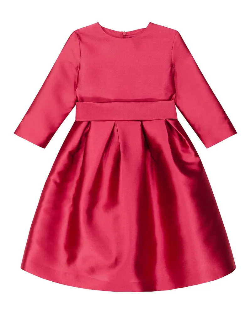 Il Gufo Kleid aus Taft Rot