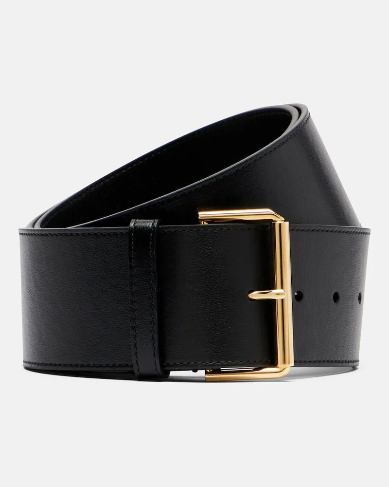 Givenchy Gürtel Voyou aus Leder Schwarz