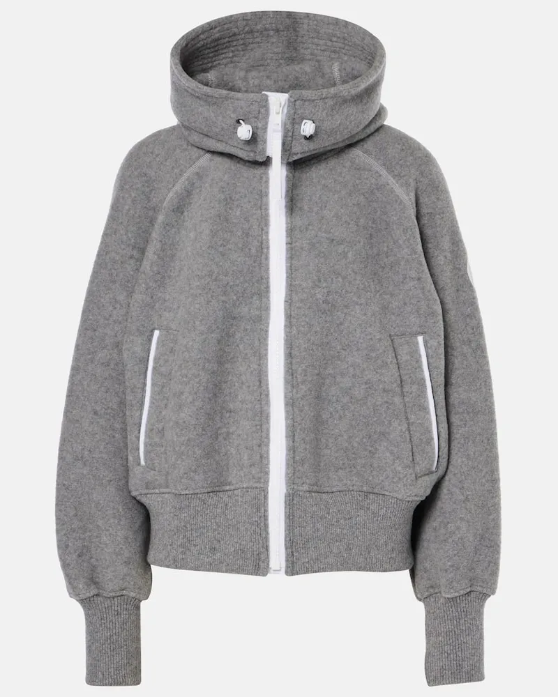 Canada Goose Bomberjacke aus einem Wollgemisch Grau