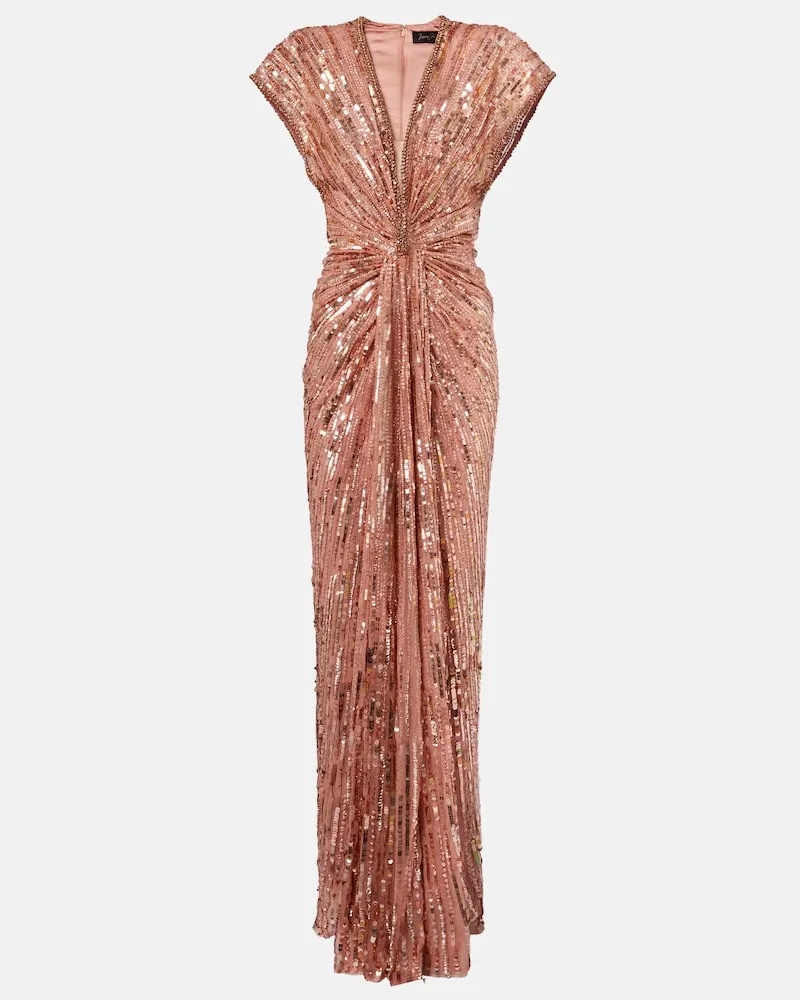Jenny Packham Verzierte Robe Zola Rosa