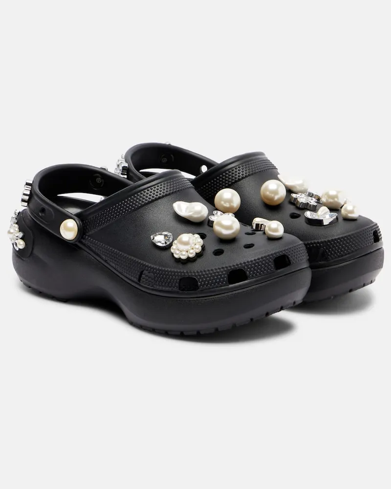 Simone Rocha X Crocs Verzierte Clogs Schwarz
