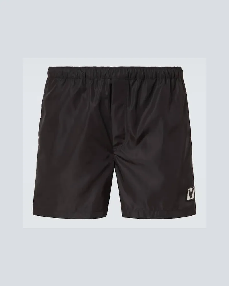 Valentino Garavani Badeshorts Schwarz