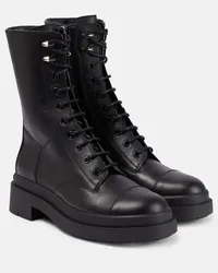 Jimmy Choo Schnuerstiefel Nari aus Leder Schwarz