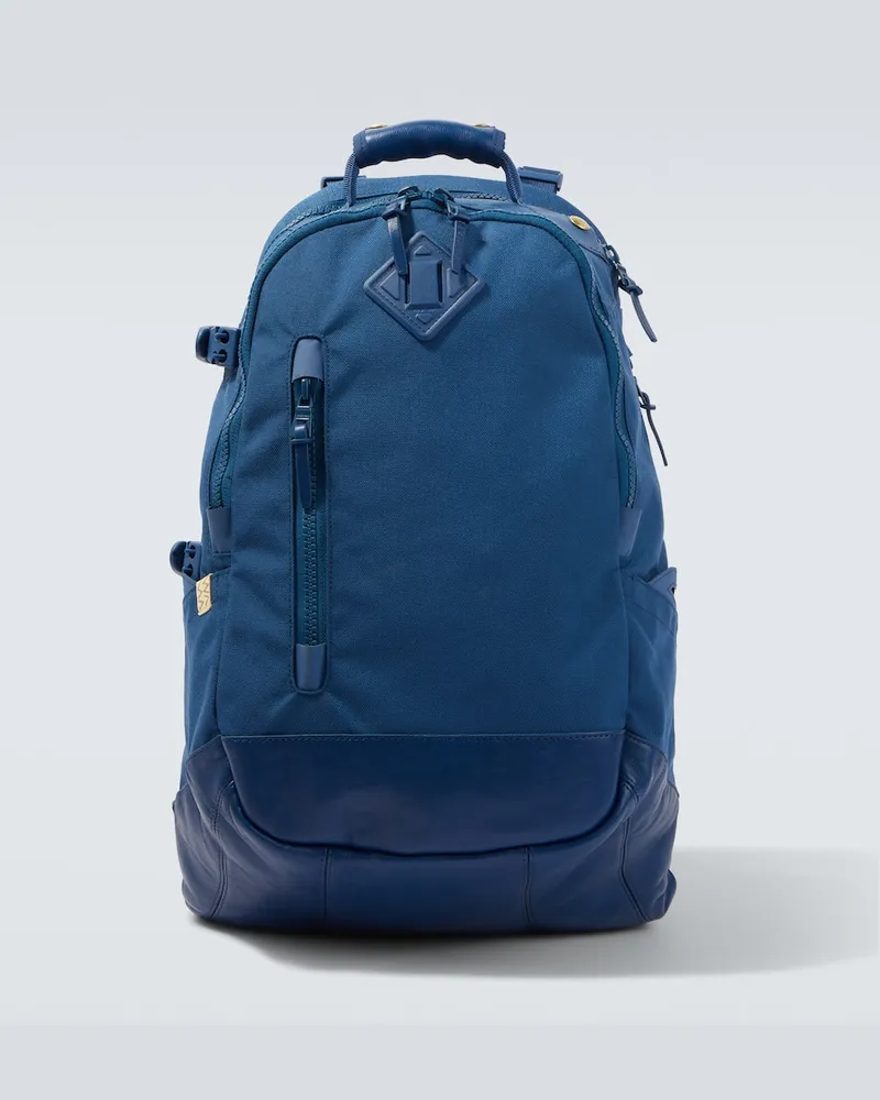 Visvim Rucksack Cordura 20L mit Leder Blau