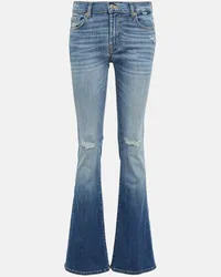 7 for all mankind Mid-Rise Jeans Bootcut Tailorless Blau