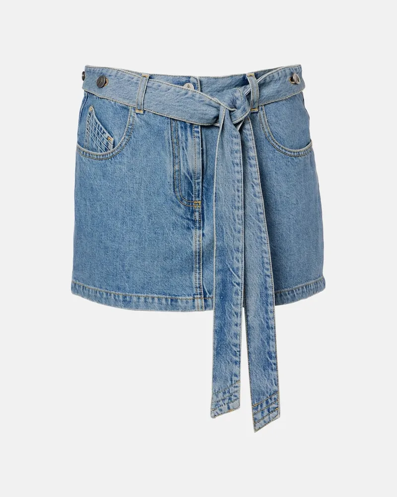 ATTICO Jeansrock Blau