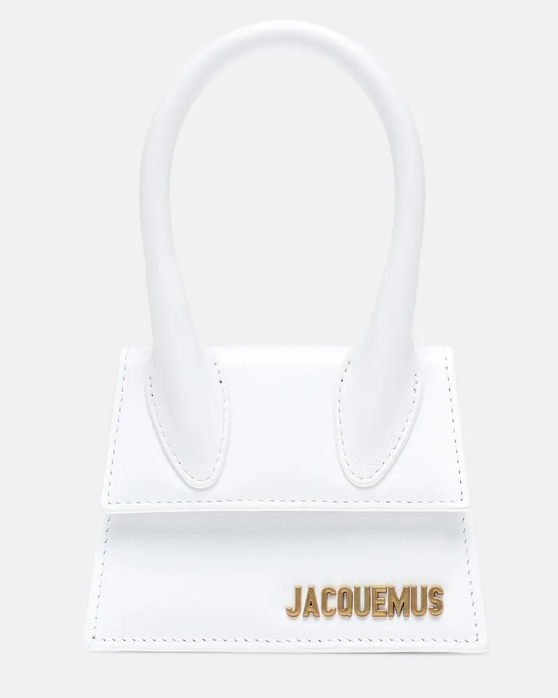 Jacquemus Tote Le Chiquito aus Leder Weiß