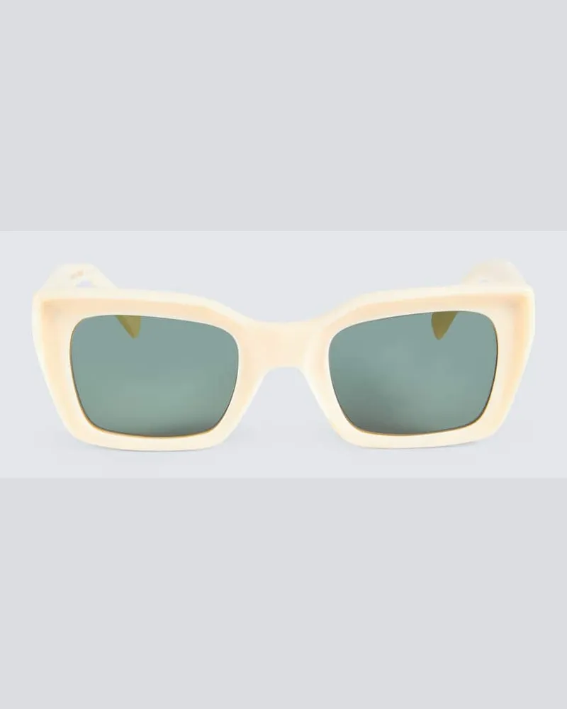 Undercover Eckige Sonnenbrille Weiß