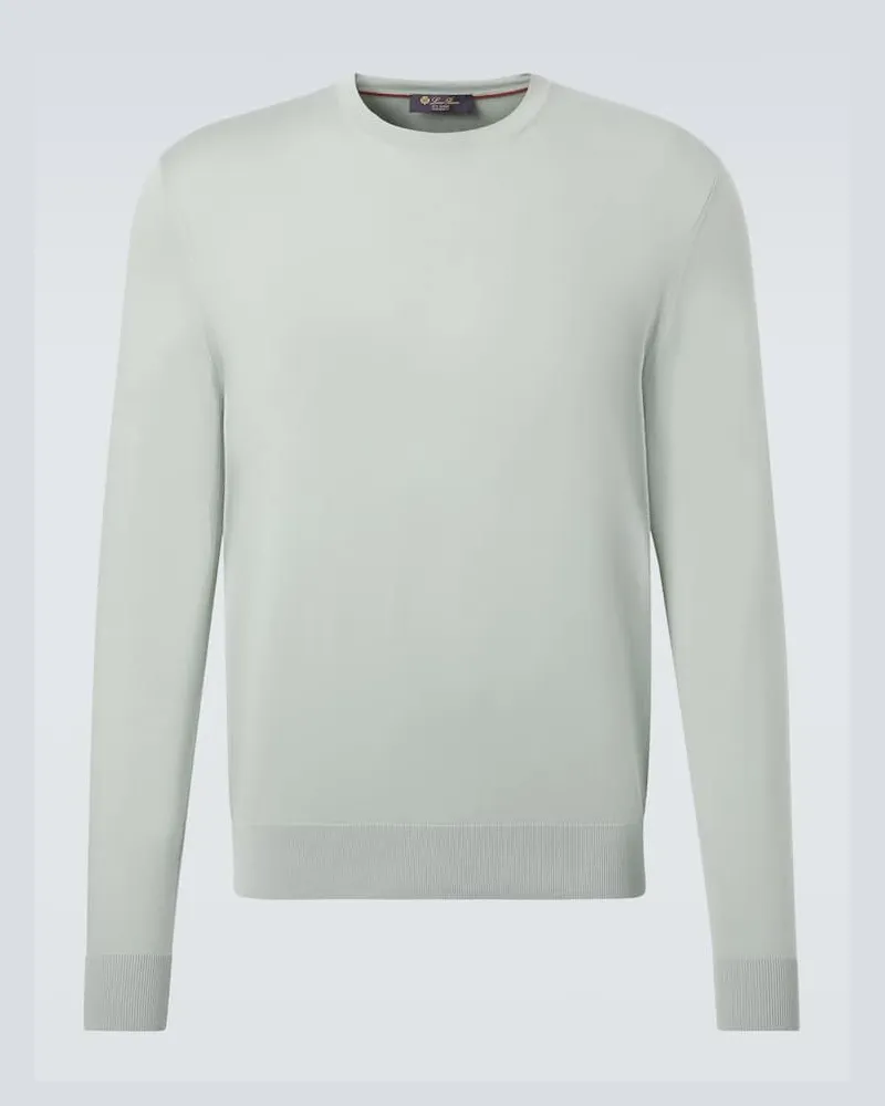 Loro Piana Pullover aus Baumwolle Grün