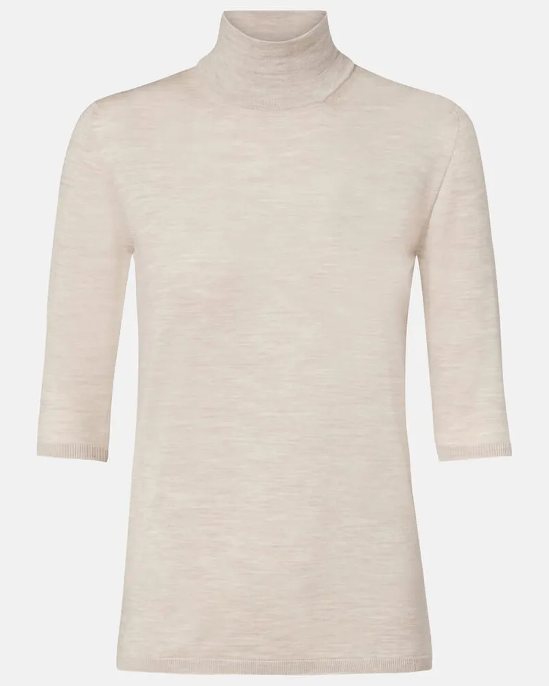 Max Mara Top Boa aus Schurwolle Beige