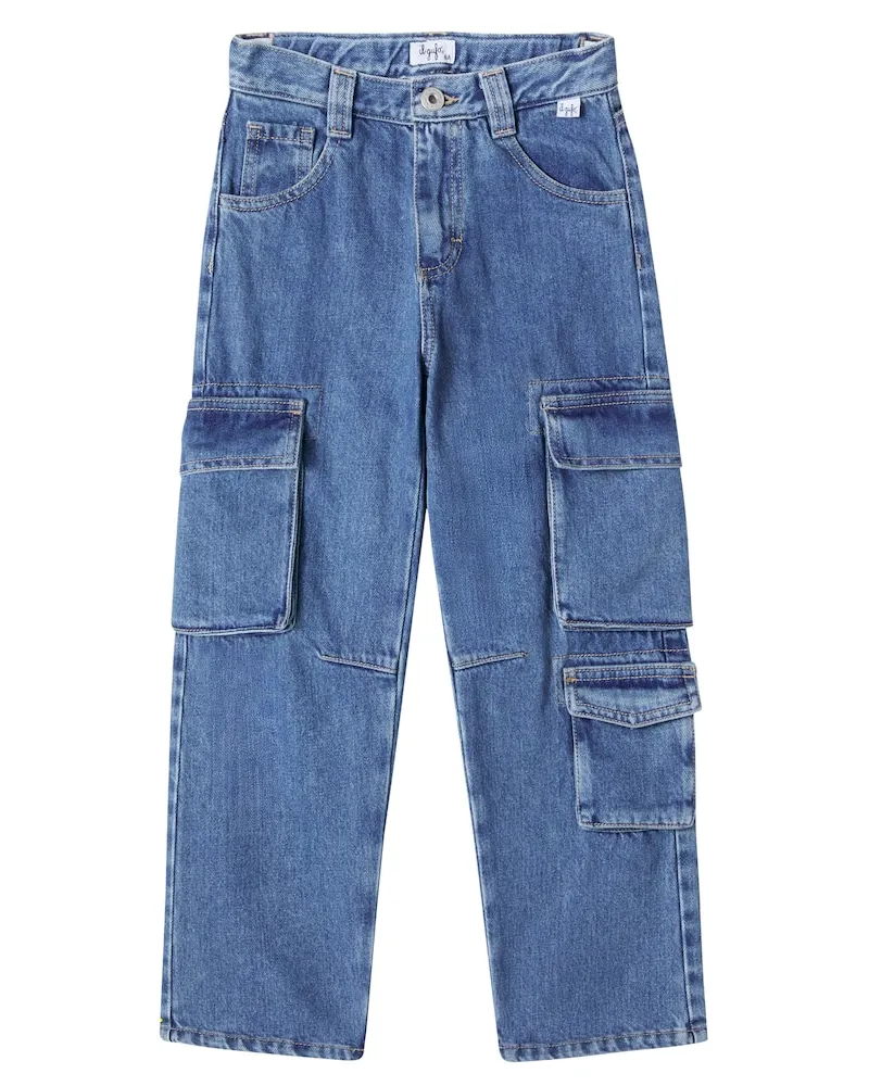 Il Gufo Cargo-Jeans Blau