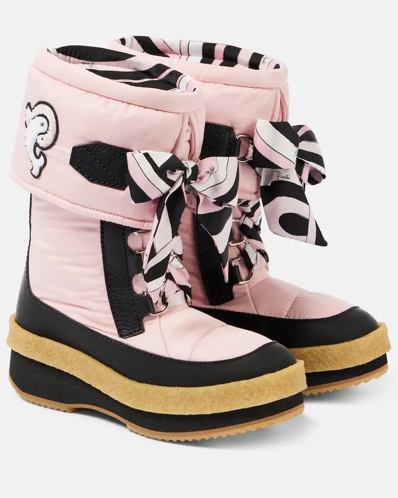 Emilio Pucci Schneestiefel Iride Pink