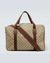 Gucci Weekender GG Large aus Canvas Beige