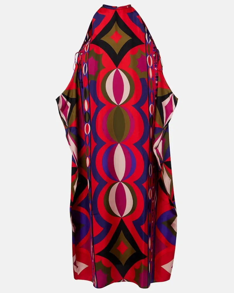 Emilio Pucci Kaftan Collane aus Seide Multicolor