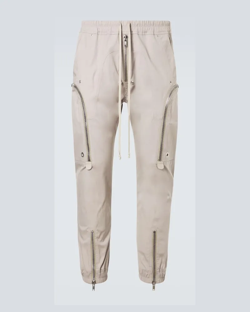 Rick Owens Cargohose Bauhaus aus Popeline Weiß