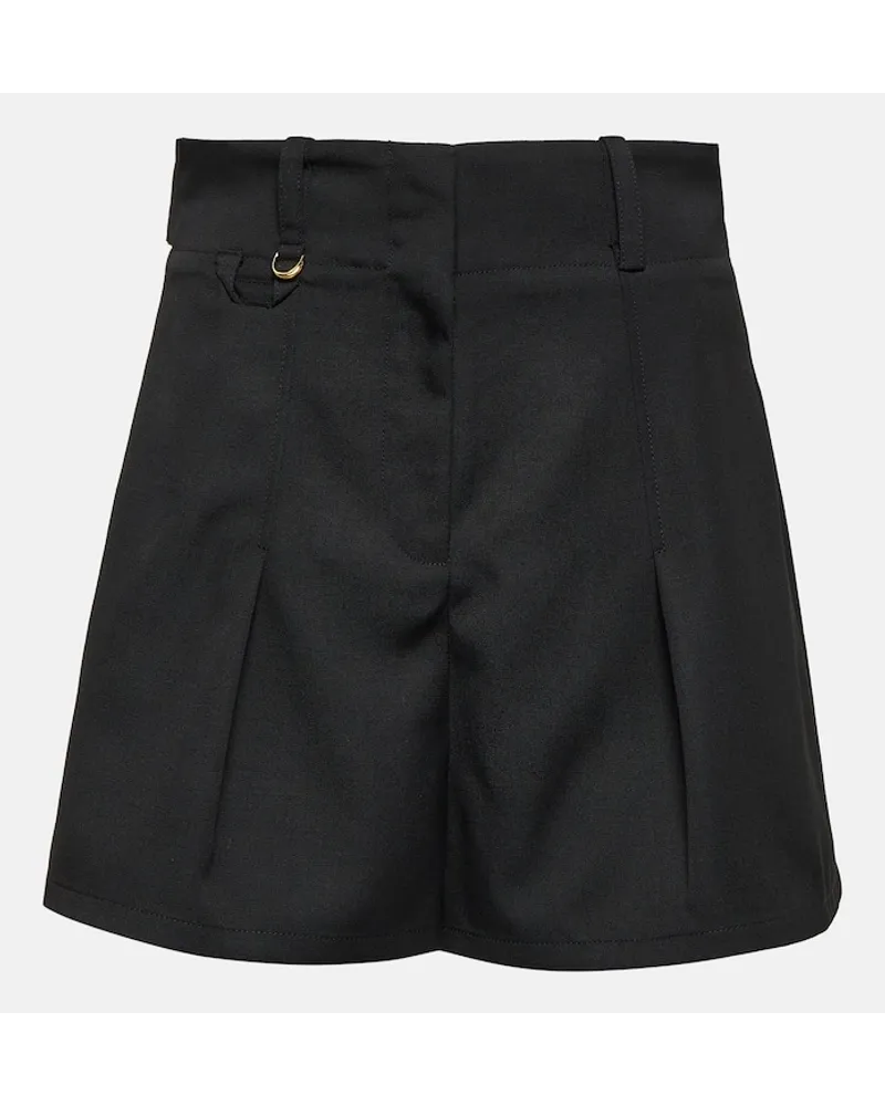 Jacquemus Shorts Le Short Bari aus Wolle Schwarz