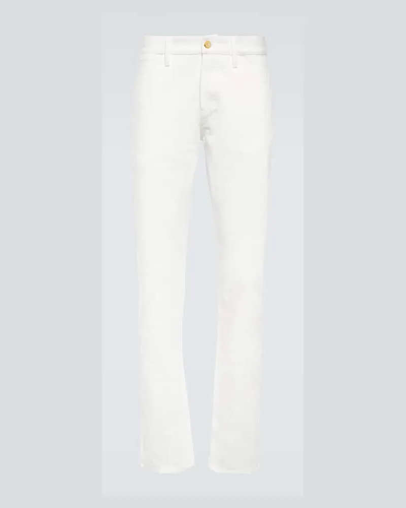 Gabriela Hearst Slim Jeans Anthony Weiß