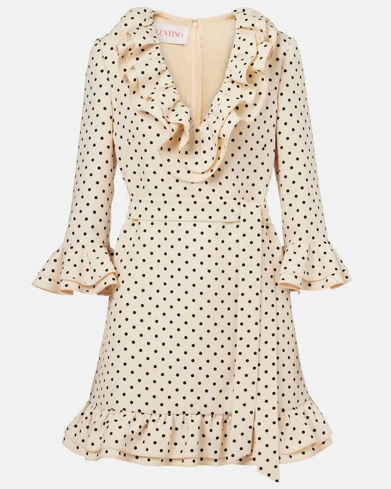 Valentino Garavani Minikleid Plusdepois aus Crepe Couture Beige