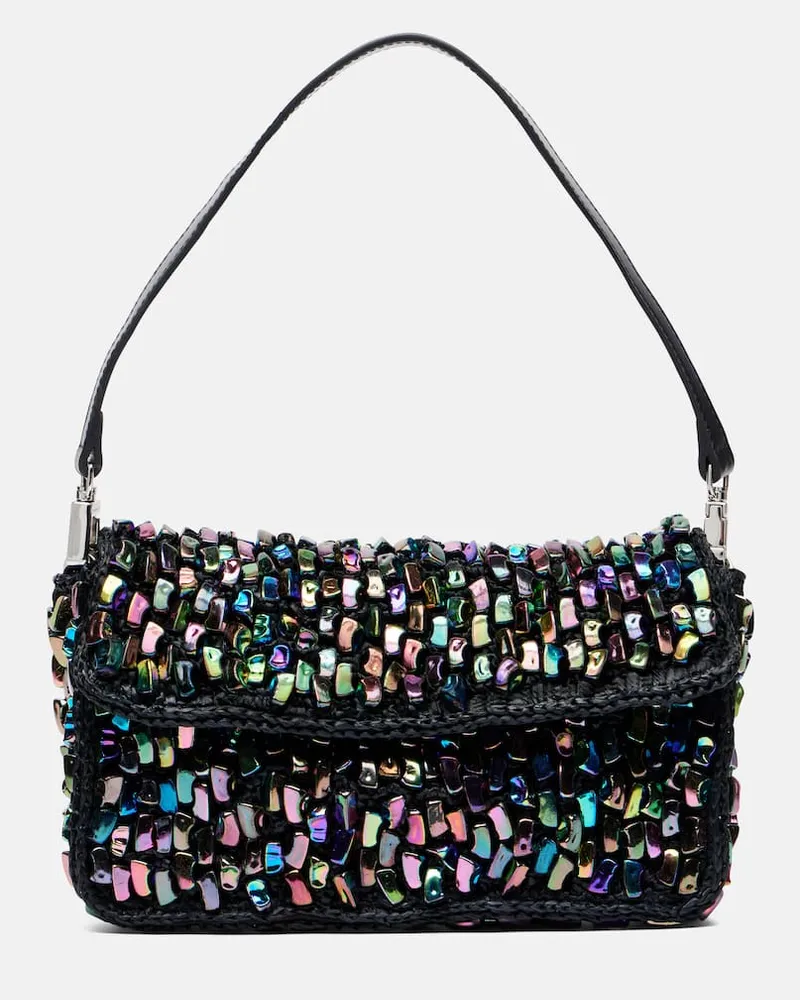 STAUD Verzierte Schultertasche Timmy Multicolor