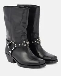 Isabel Marant Westernstiefel Antya aus Leder Schwarz