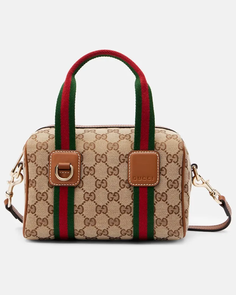 Gucci Schultertasche Gucci Mini GG aus Canvas Beige