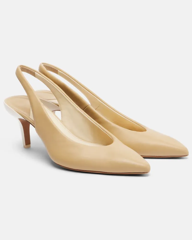 Chloé Chloé Slingback-Pumps Suzie aus Leder Beige
