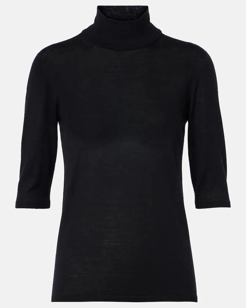 Max Mara Pullover Cecina aus Schurwolle Schwarz