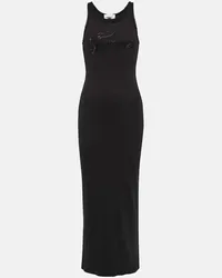 Blumarine Maxikleid aus einem Baumwollgemisch Schwarz