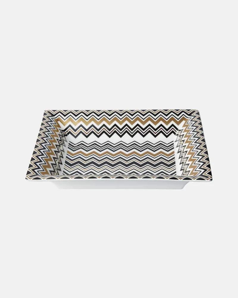 Missoni Deko-Schale Zig Zag Gold Multicolor