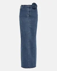 ROTATE Birger Christensen Jeansrock Blau