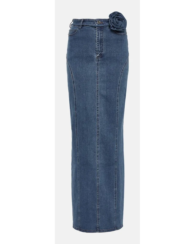 ROTATE Birger Christensen Jeansrock Blau