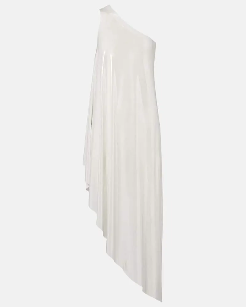 Norma Kamali One-Shoulder-Top Weiã
