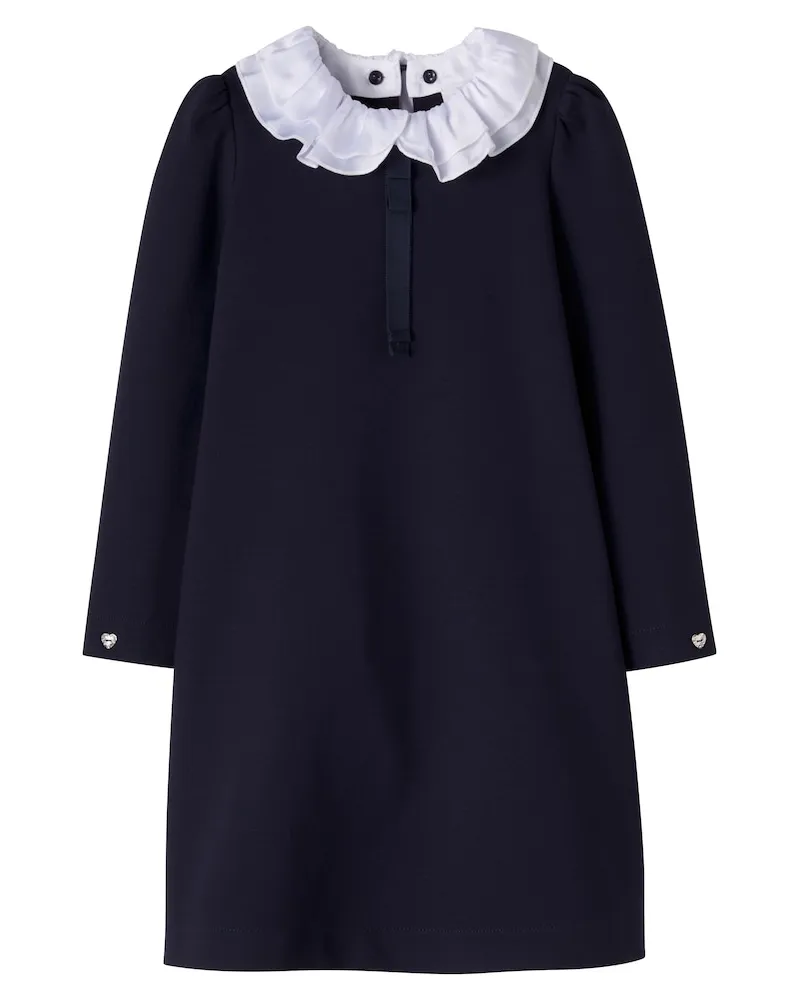 Monnalisa Kleid mit Rüschen Blau