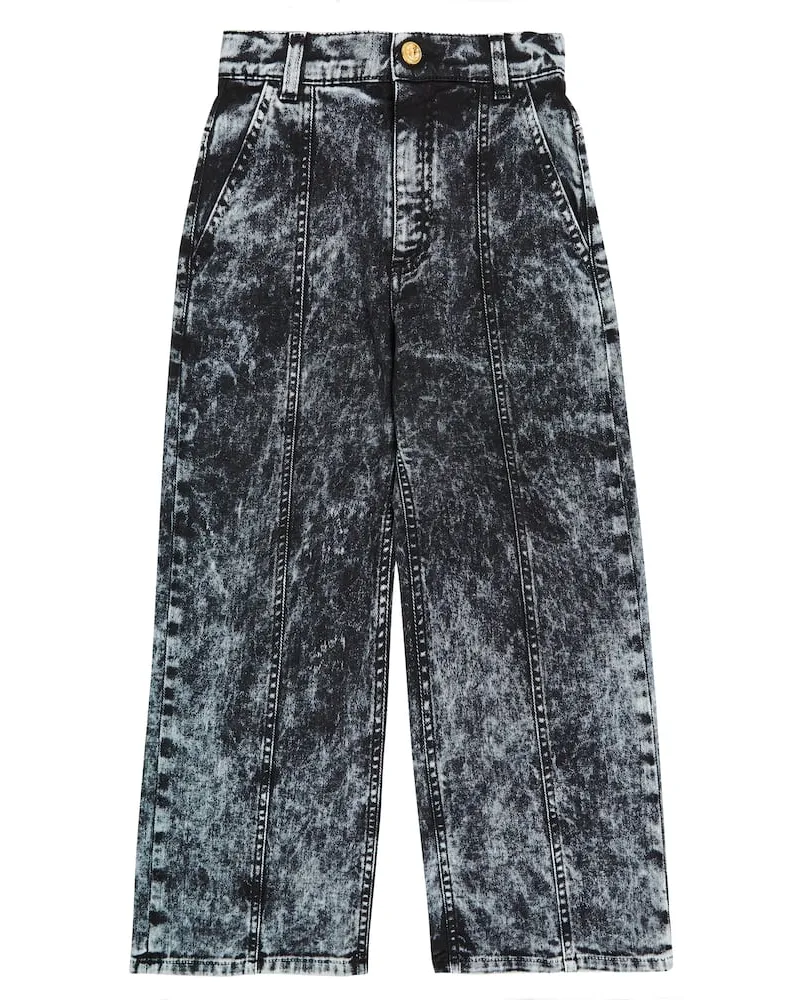 Balmain Wide-Leg Jeans Schwarz