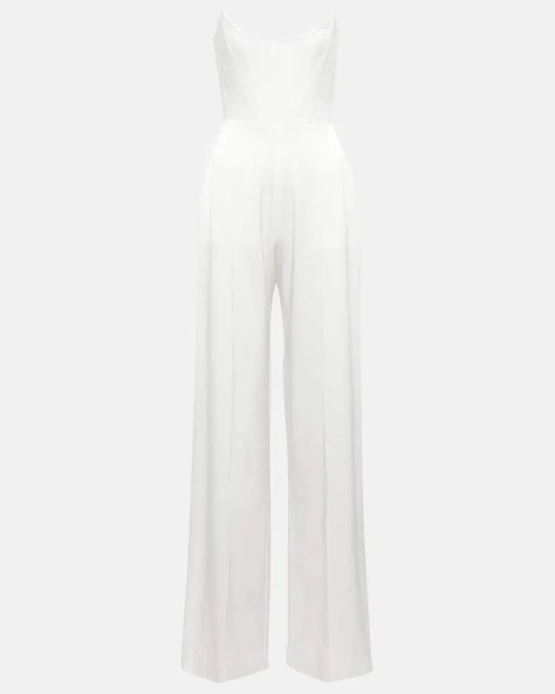 Alex Perry Bridal Jumpsuit Slaine Weiß