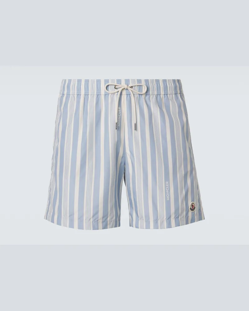 Moncler Badeshorts Archivio Blau