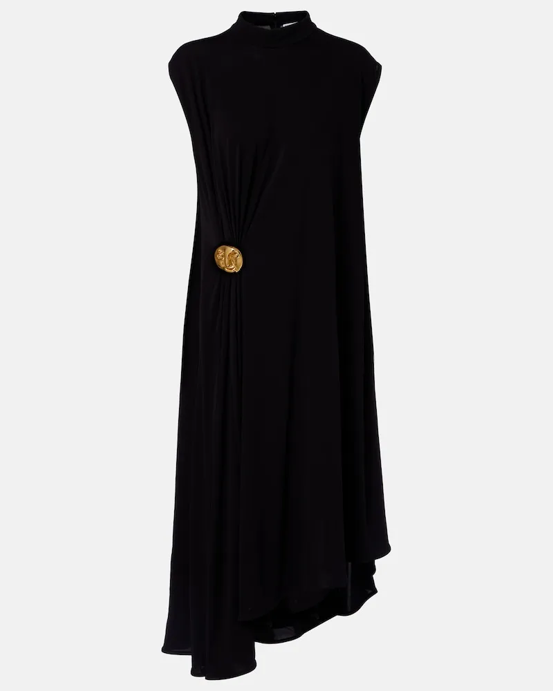 Bottega Veneta Cocktailkleid aus Crêpe-Jersey Schwarz