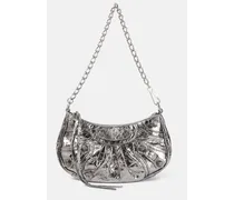 Schultertasche Le Cagole Mini aus Leder