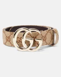 Gucci Guertel GG aus Canvas Beige