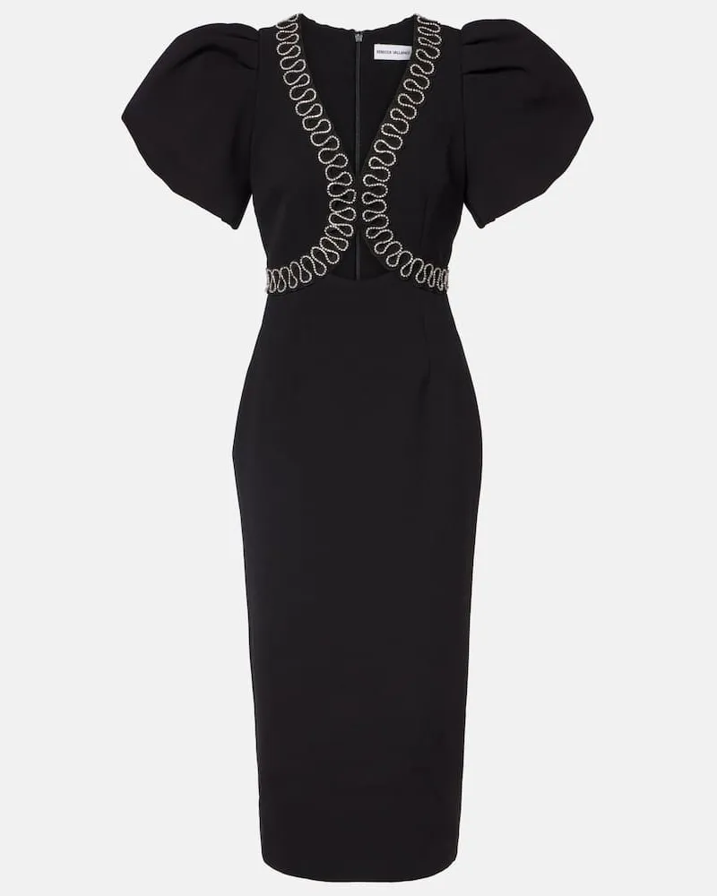 Rebecca Vallance Cocktailkleid Nyx mit Kristallen Schwarz