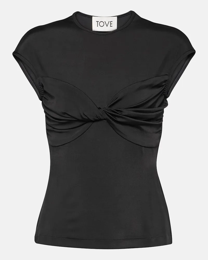 TOVE Top Paola aus Jersey Schwarz