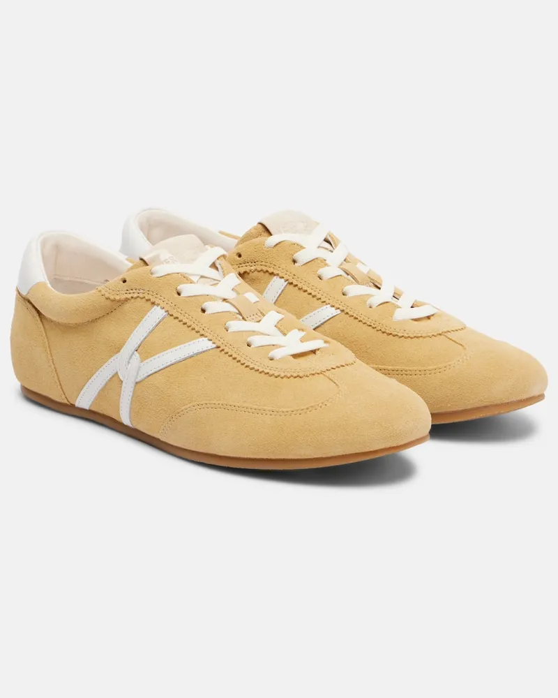 Veronica Beard Sneakers Riviera aus Veloursleder Beige