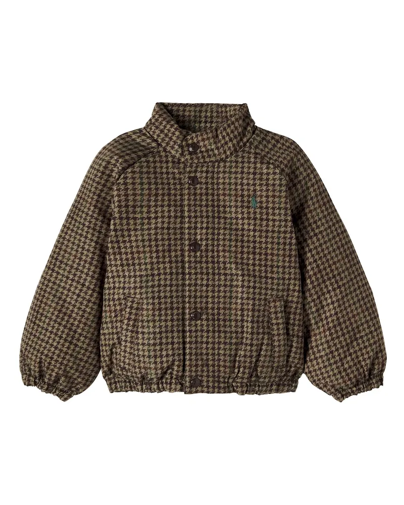 Ralph Lauren Daunenjacke Houndstooth Braun